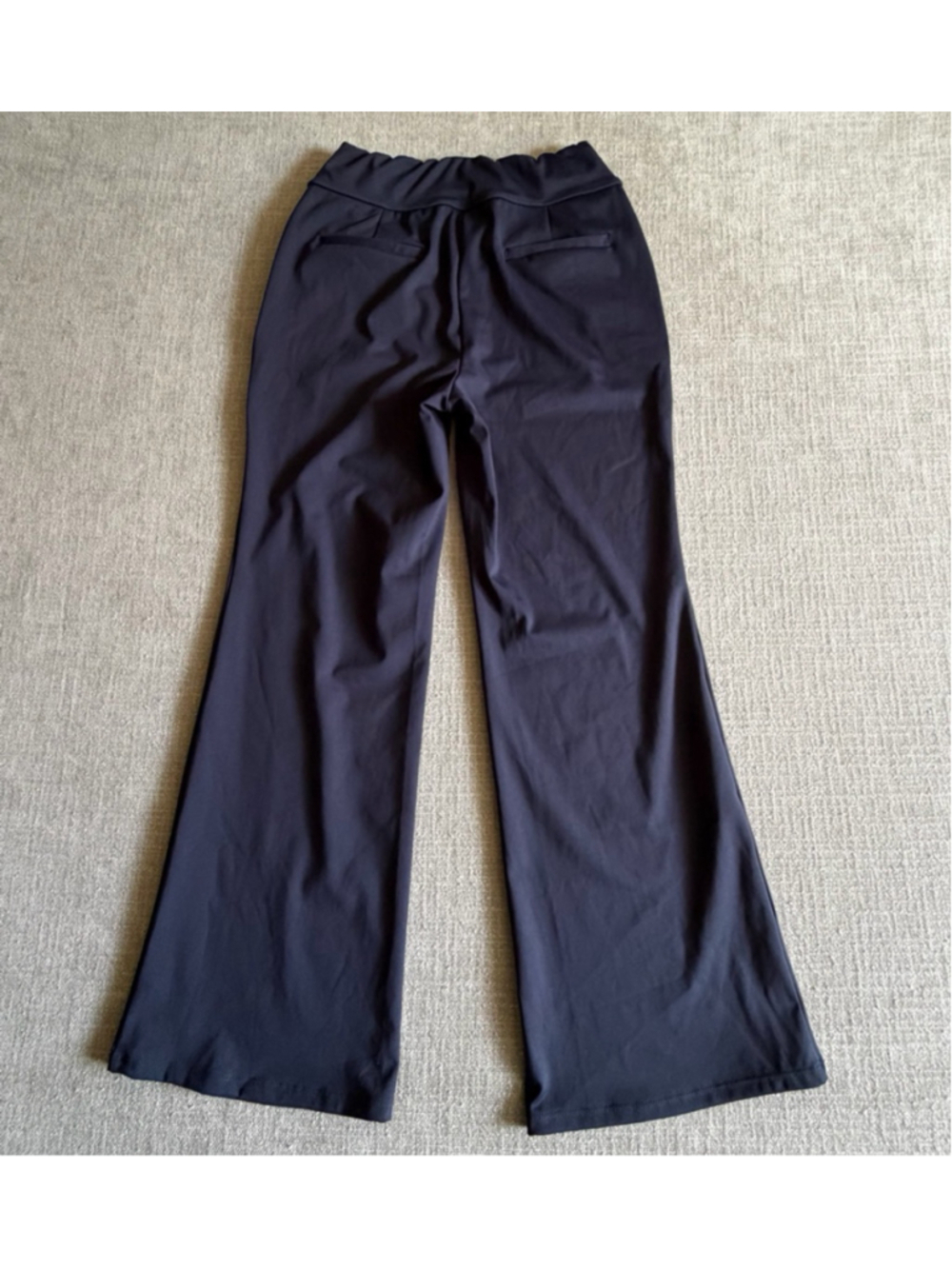 Halara Flex DayStretch Mid Rise Side Zipper Pocket Work Flare Pants dark blue PS - Picture 5 of 12